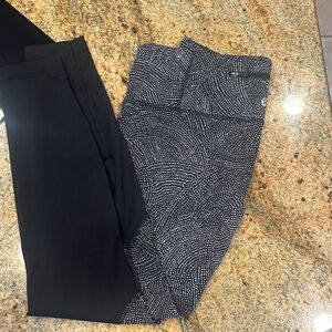 EUC lululemon athletica Black and White Patterned Leggings